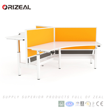 Muebles de estación de trabajo Orizeal, escritorio ajustable de oficina moderna, sistema de escritorio modular (OZ-ODKS058D-2)